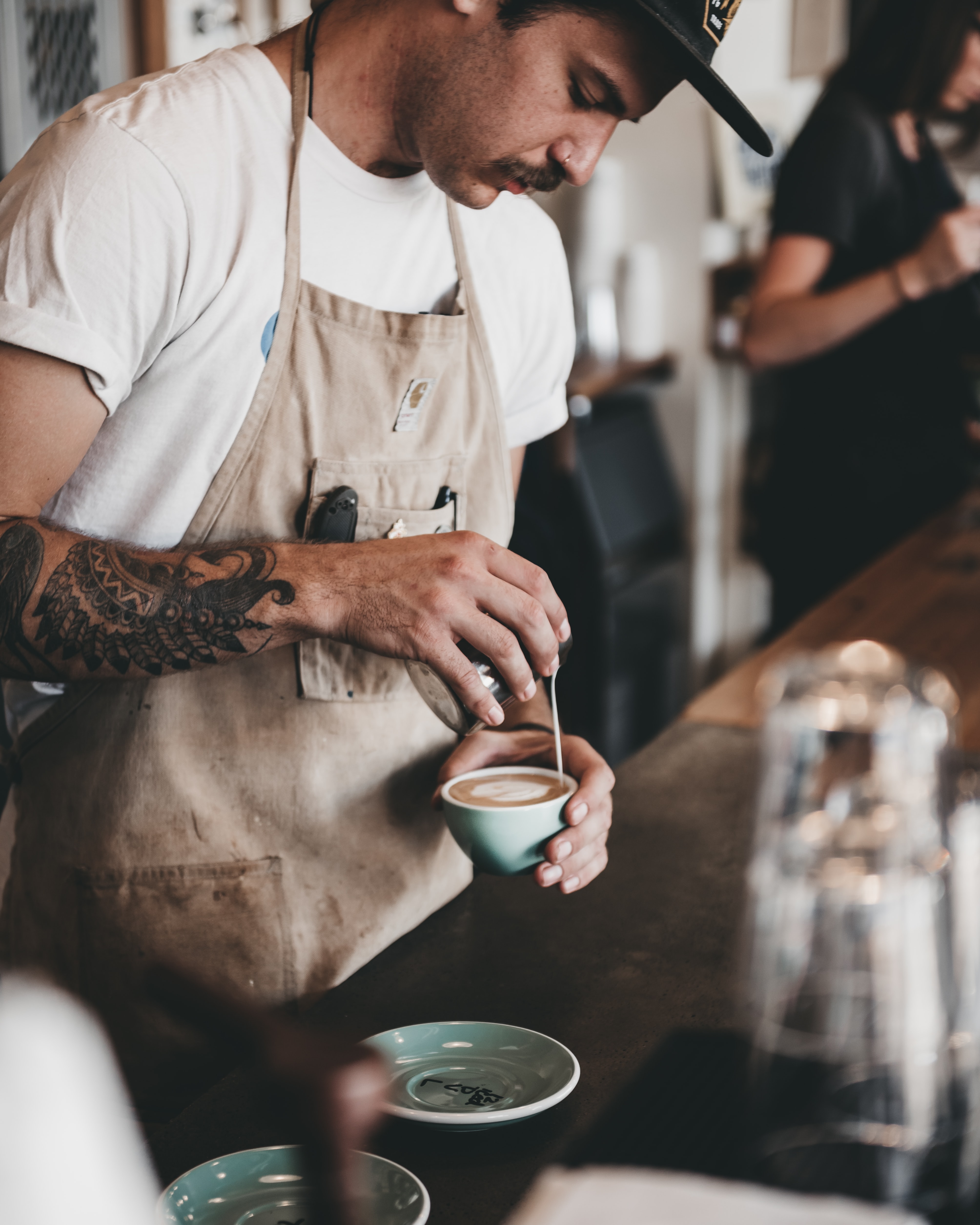 Barista making Coffee